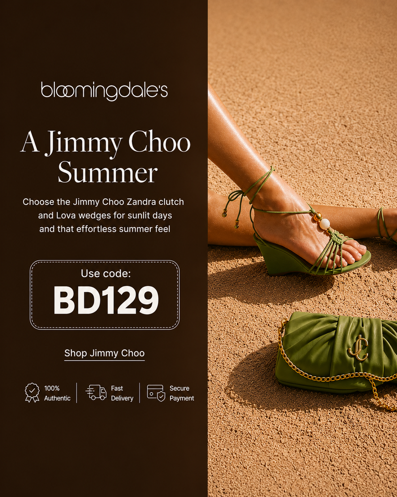 Bloomingdale's Deal | 20% OFF Jimmy Choo accessories |Code: BD129