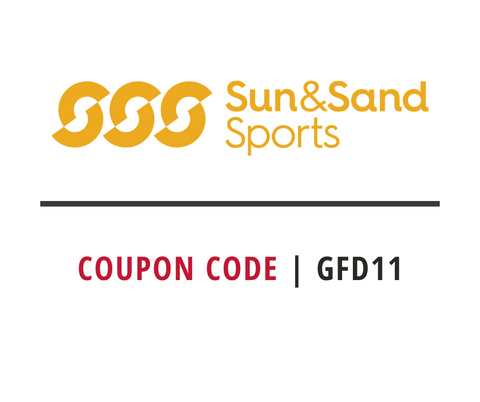 Sun & Sand Sports GCC Back to school discount code: GFD11 in a white background