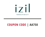Izil Promo Code: 5% OFF Sitewide (Code: AA750)